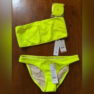 Pilyq Neon Yellow Bikini Set